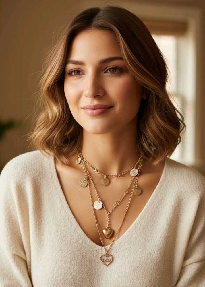 Layered Gold Pendent