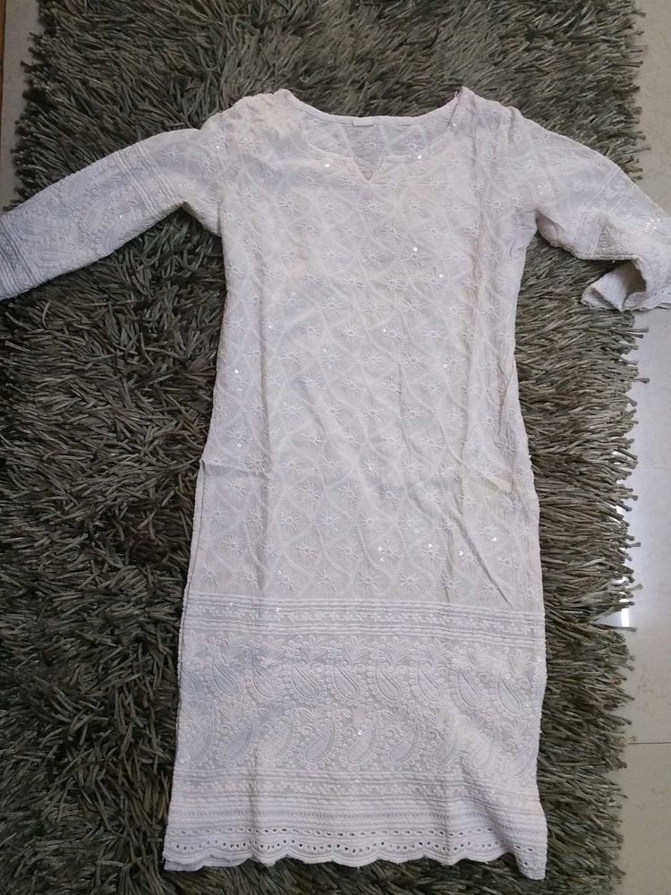 Elegant White Kurta Set