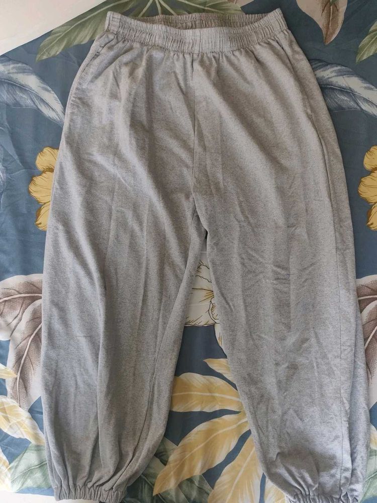 Gray Casual Pants