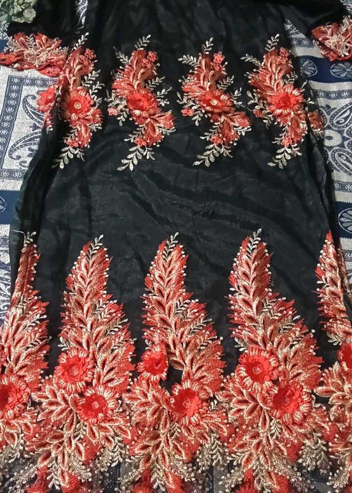 3d Flower Embroidery Kurti