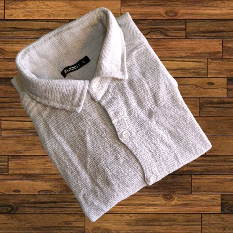 Zudio Half Sleeve Shirt (WHITE)