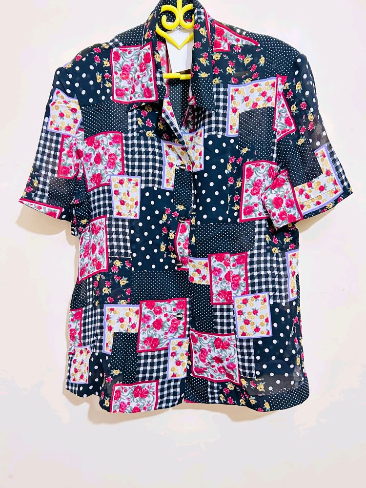 🥰Festive Sale❤️ Sheer Shirt..
