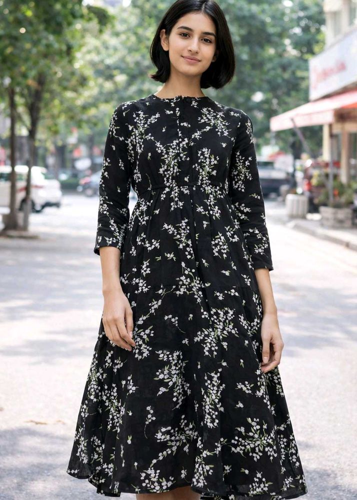 Floral Print one-pieace Dress