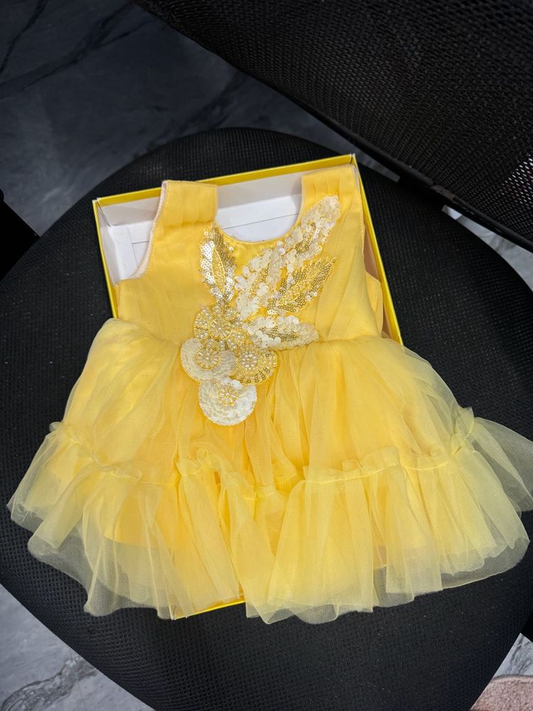 Cute Yellow Baby Dress