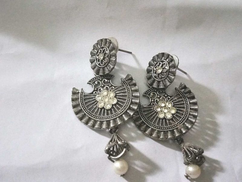 Oxidised Earrings Jhumkas