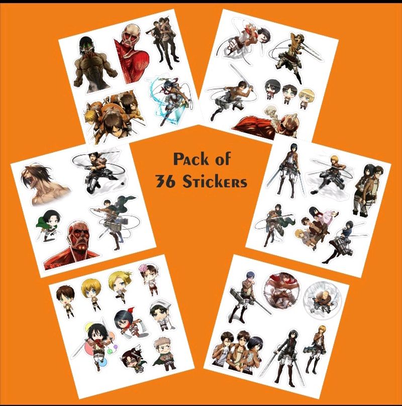 Attack On Titan Stickers Waterproof