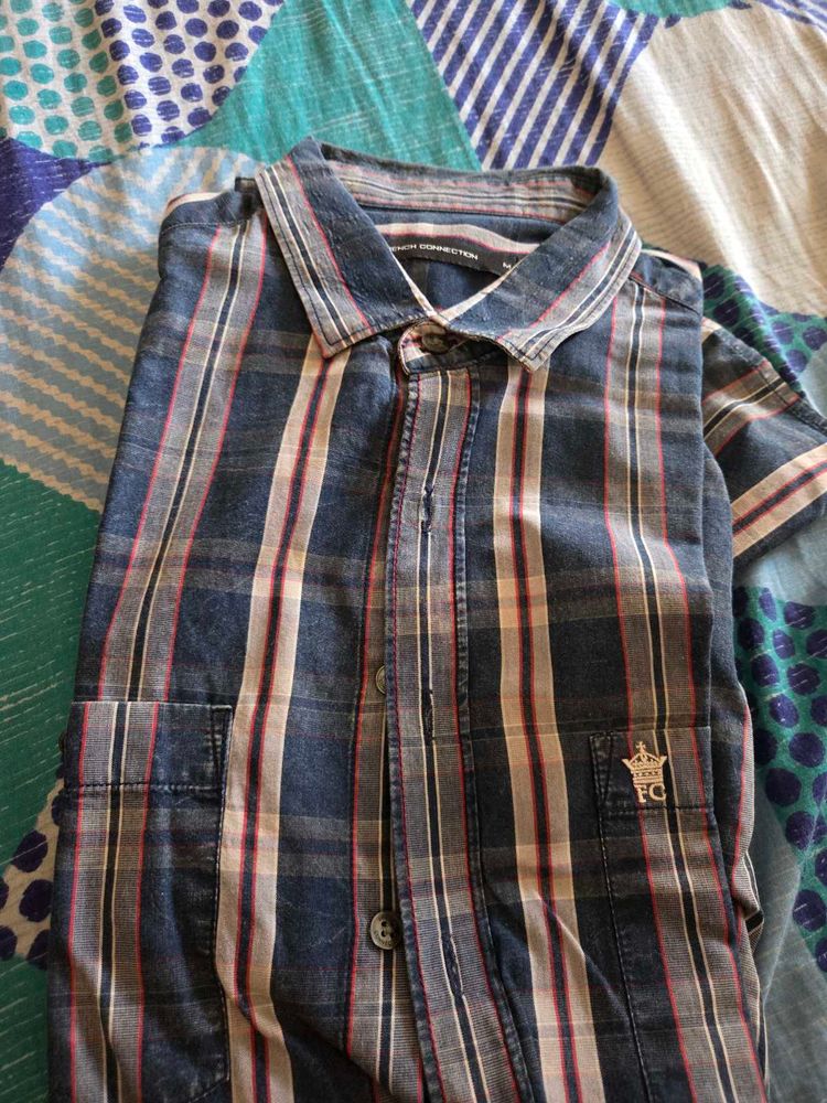 French Connection Checked Casual Shirt