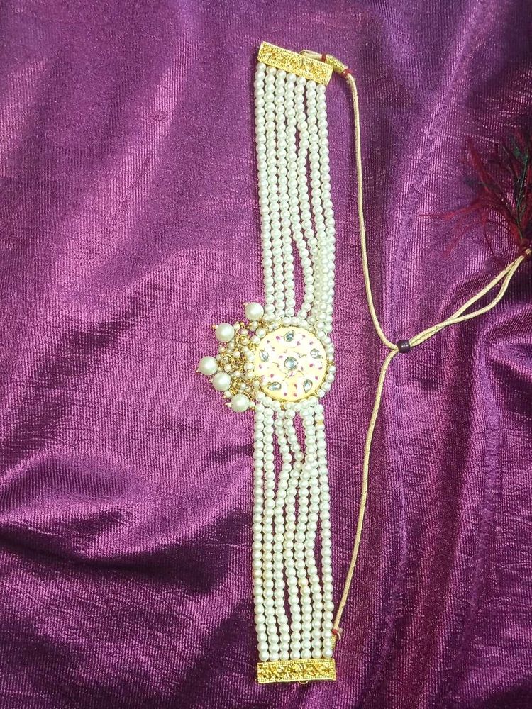 White Pearl Choker Necklace