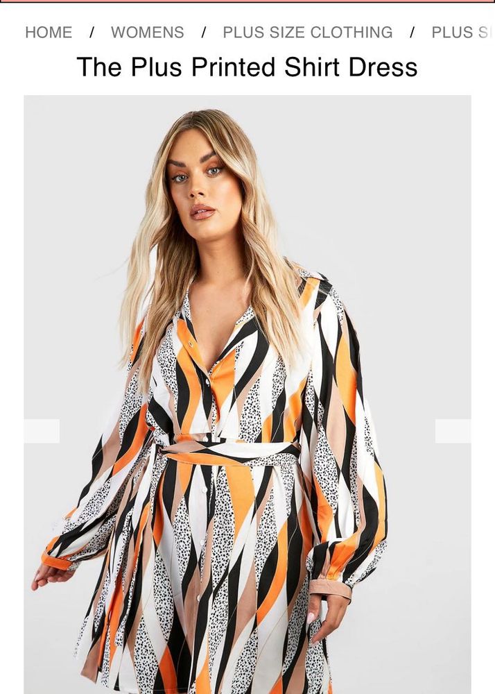 Printed Shirt Dress