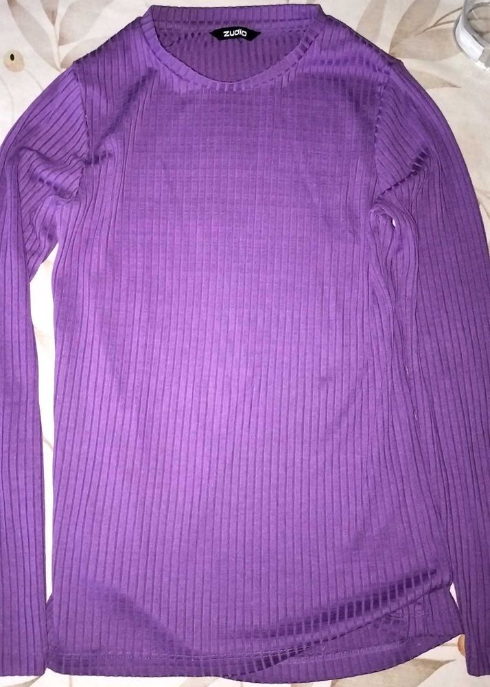 Purple Long Sleeve Top