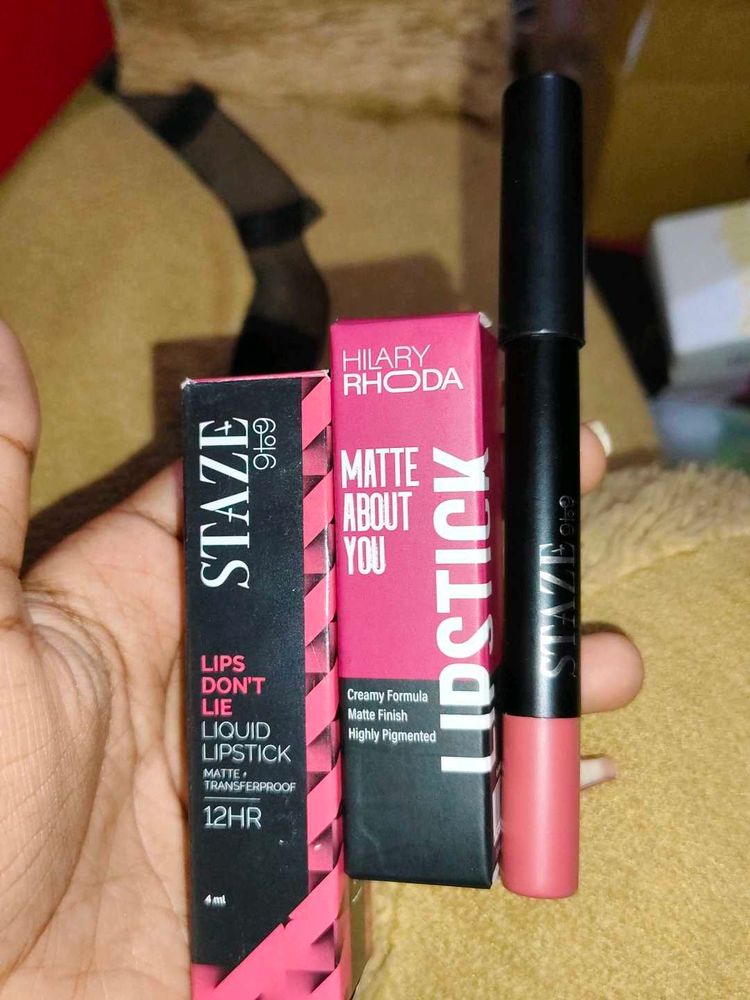 Combo Of 3 Lipsticks (New) Shades Available