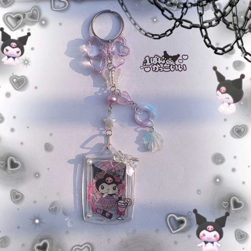 Kuromi frame Keychain