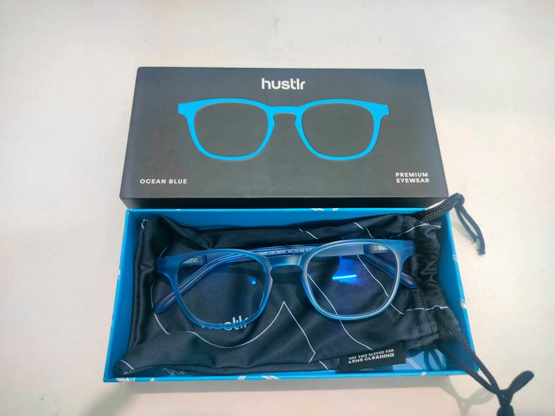 Lenskart Full Rim Wayfarer Ocean Blue Hustlr Glass