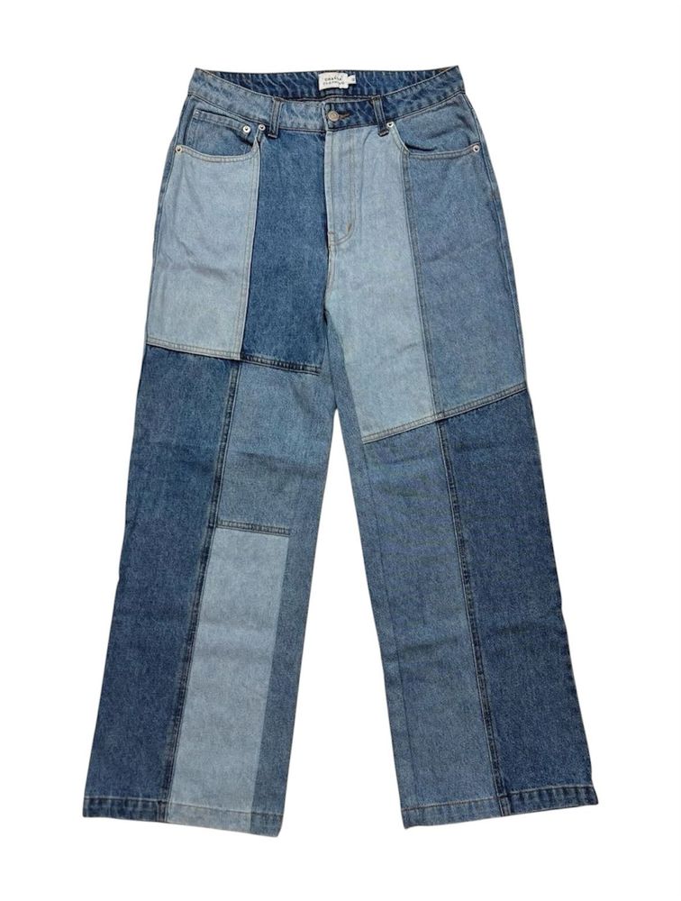 Unisex Patchwork Denim Jeans