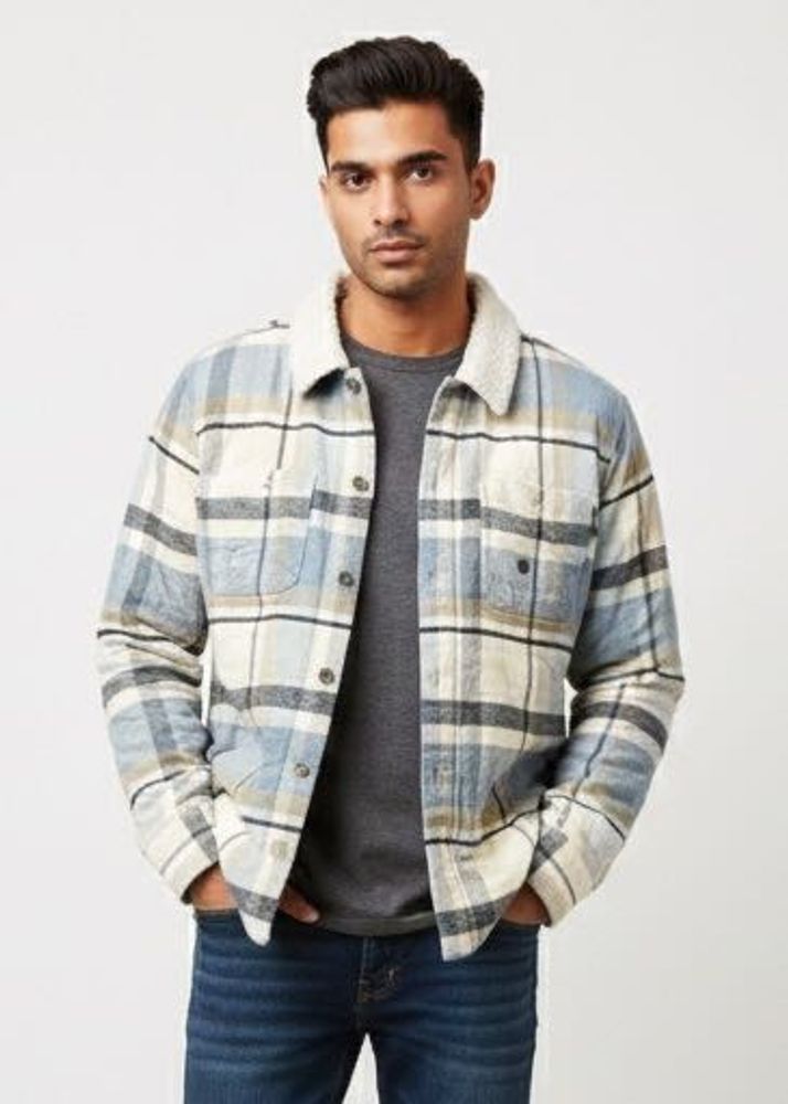 Hollister Plaid Flannel Shirt Chest 44”