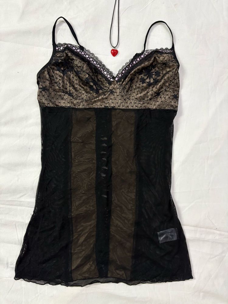 sheer lace babydoll slip ⭐️