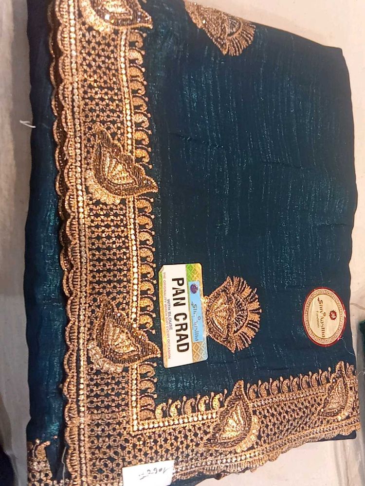 Elegant Embroidered Saree