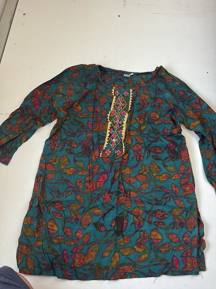 Floral Print Kurta