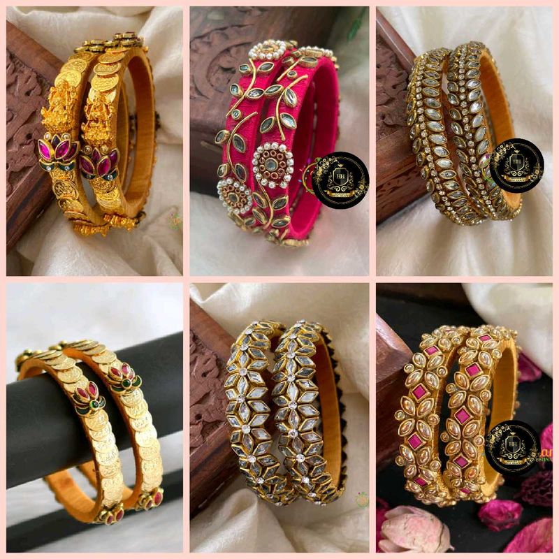 silk thread Bangle  One Set