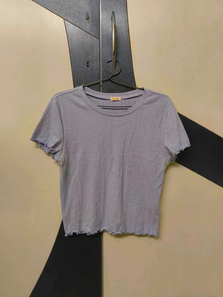 Lavender Crop Top