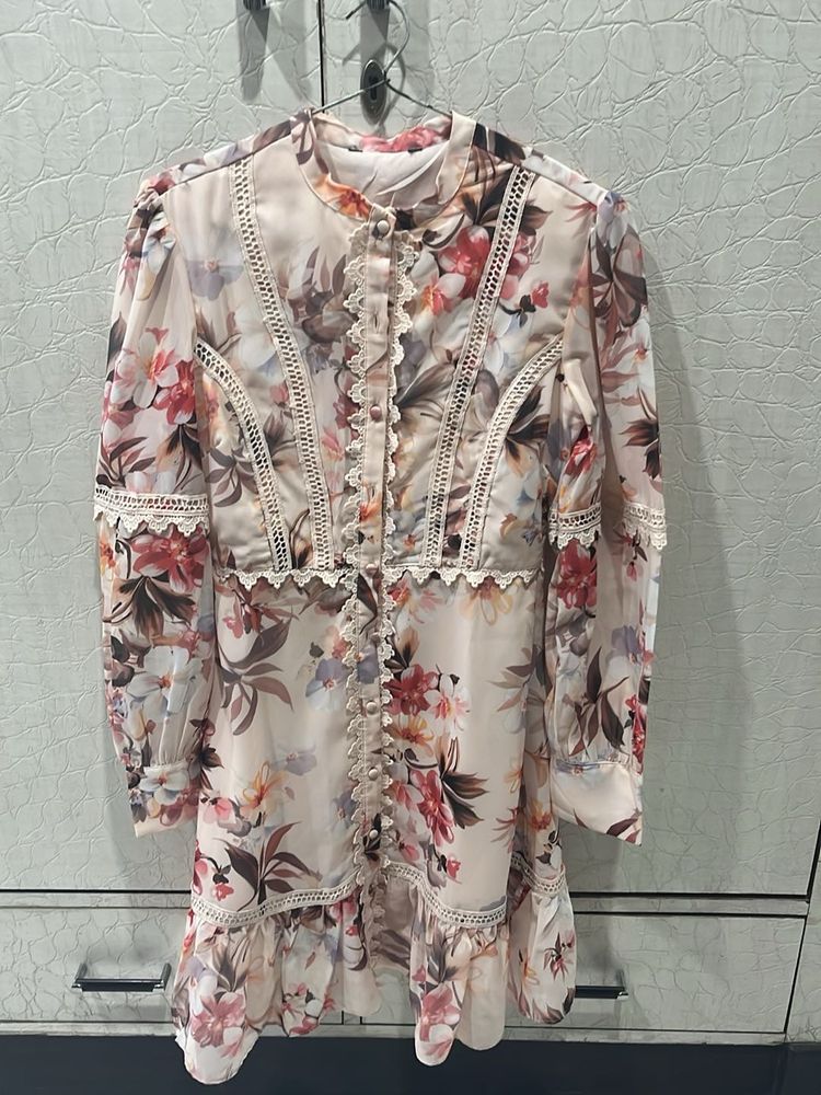 Floral Print Mini Dress