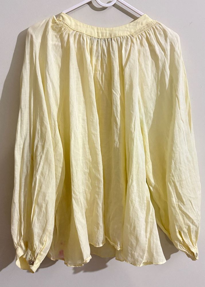 Yellow Long Sleeve Top