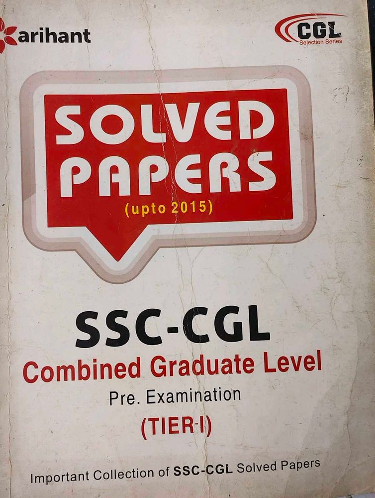 Arihant SSC CGL SOLVED PAPER 2016