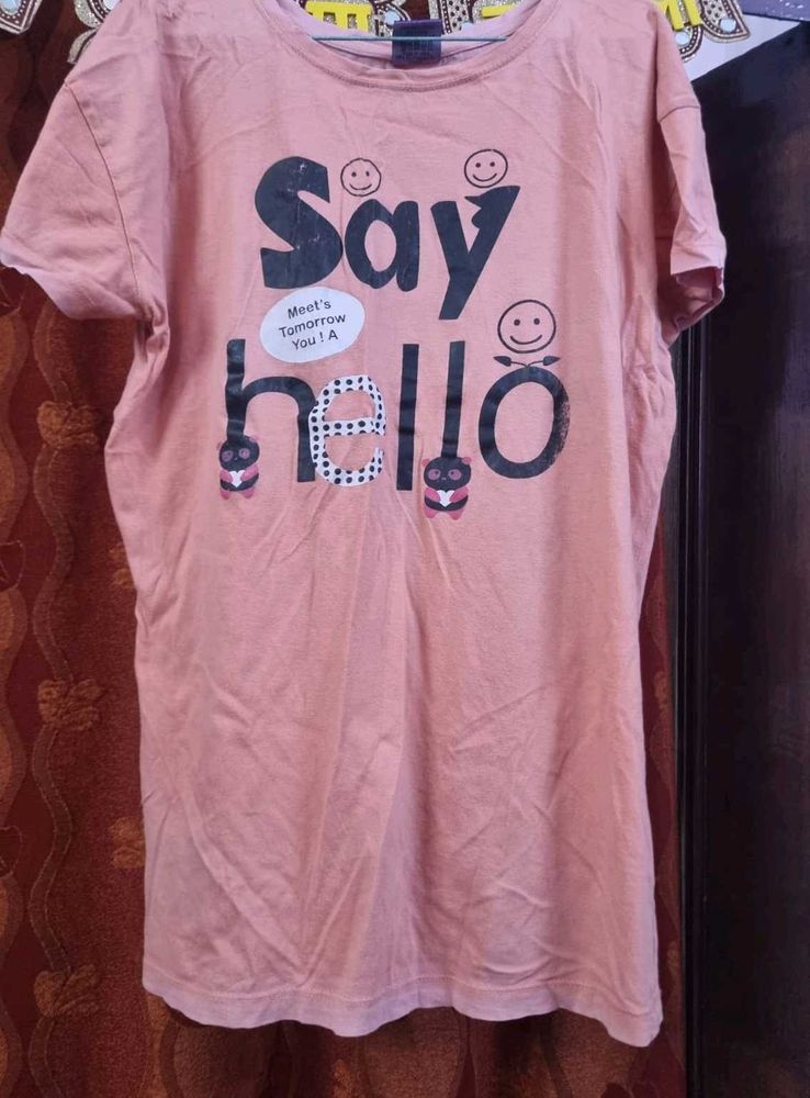 Peach Graphic Tee