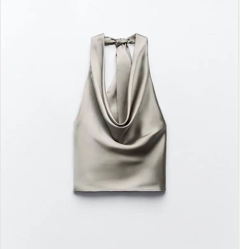 Satin Halter Top