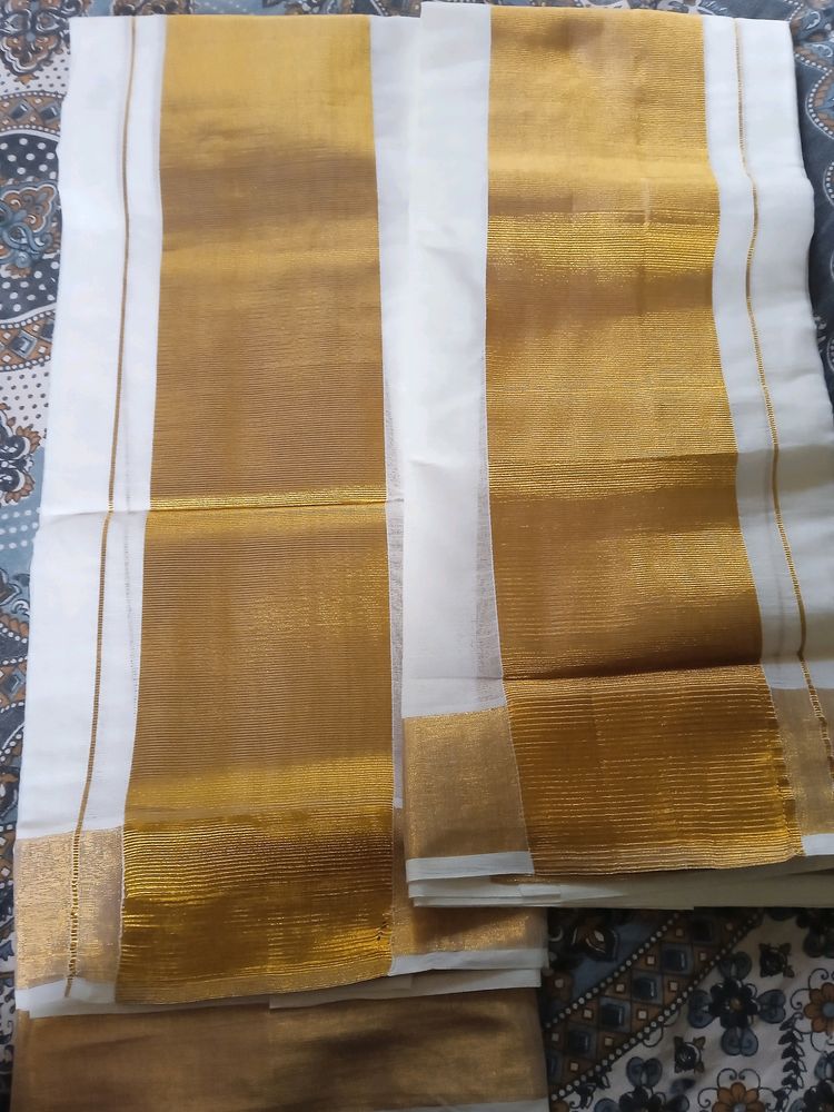 Traditional Kerala Set Saree And Blouse