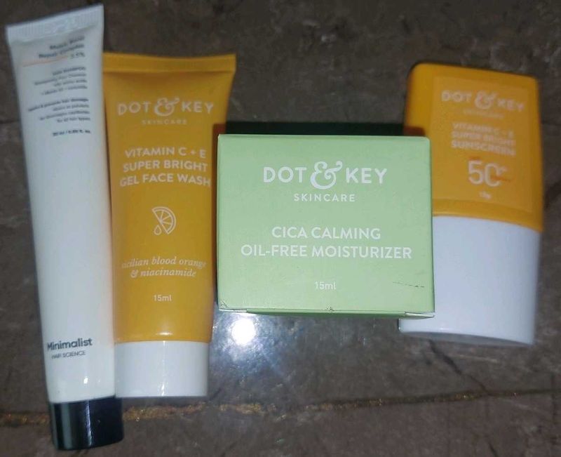 Combo 5- Facewash, Moisturizer, Sunscreen, Shampoo