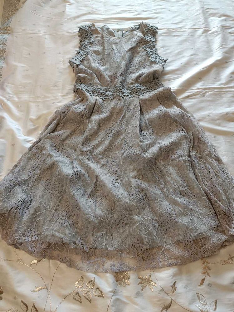 Elegant Lace Fit &amp; Flare Dress