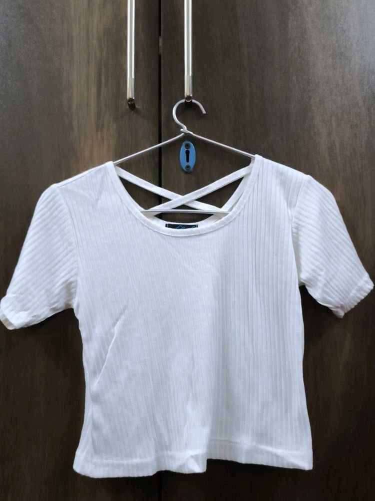Criss Cross Back Crop Top