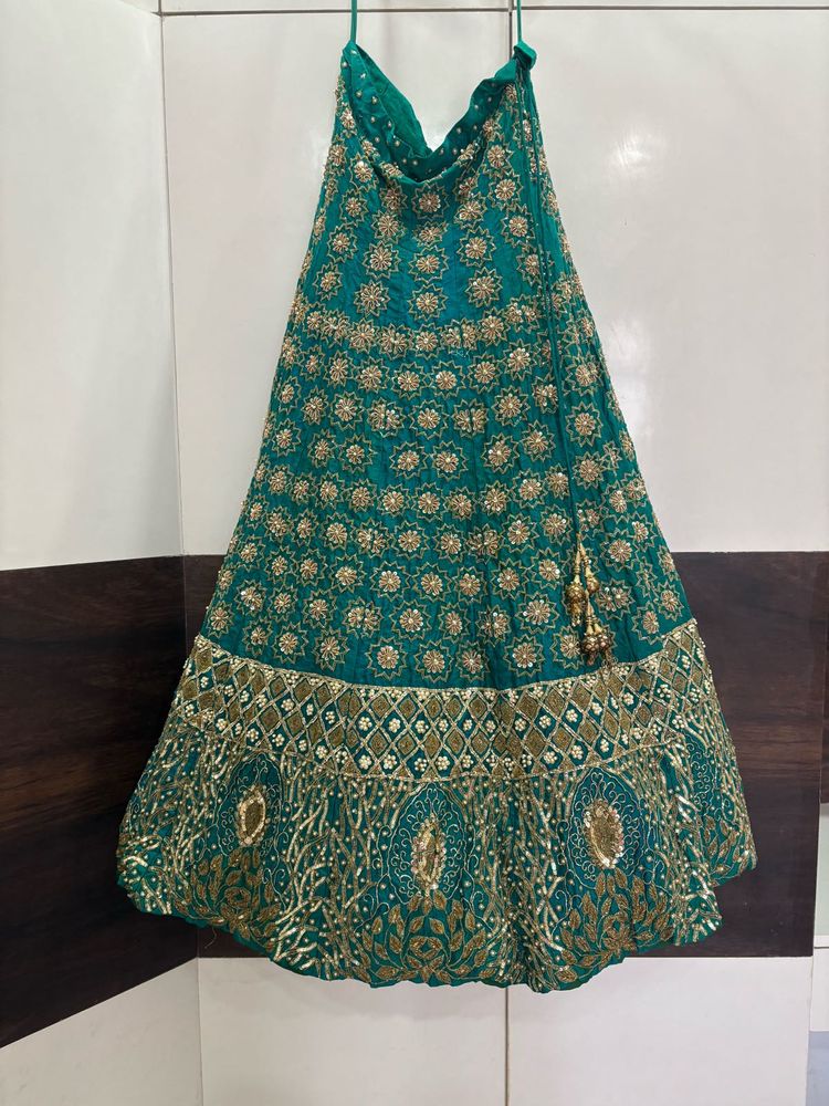 Teal Green Lehenga Choli And Duppatta