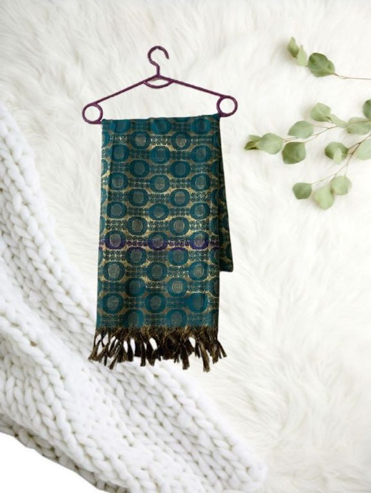 Green Silk Dupatta