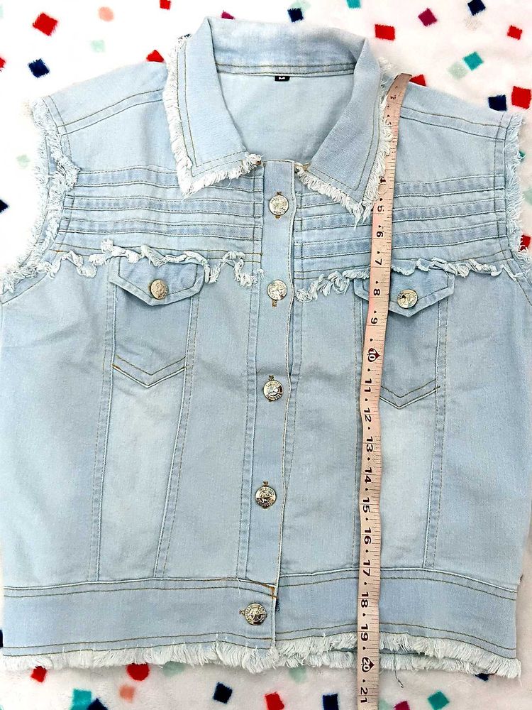 Sleeveless Denim Jacket