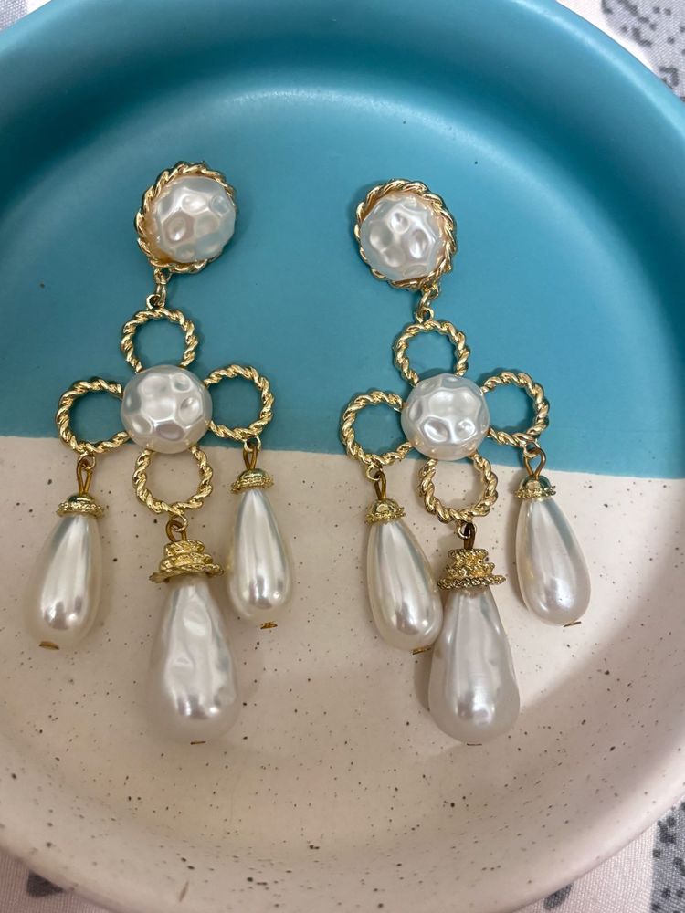 Vintage Drop Earrings Xl Size