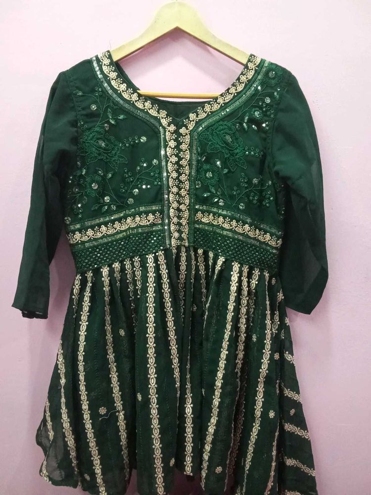 New Green Sharara Set