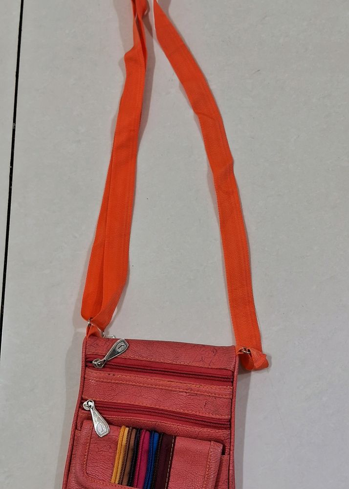 Cute Slingbag with Peach Color