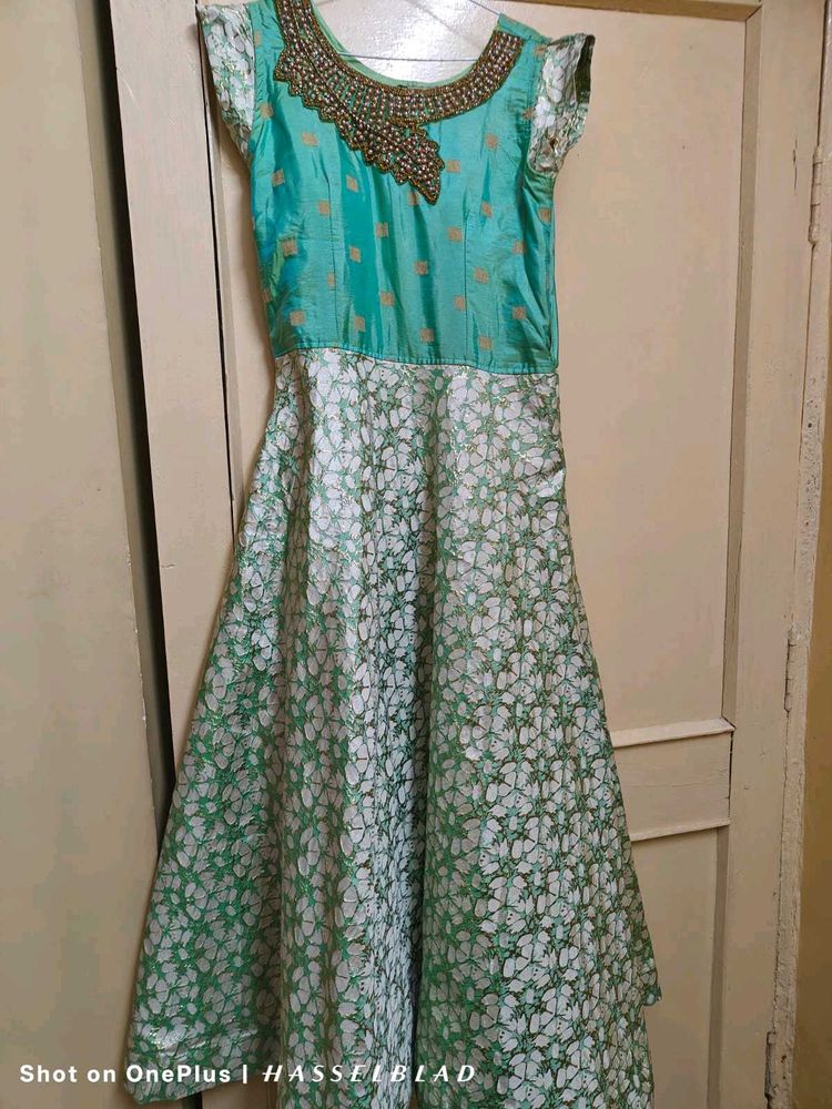 Aqua &amp; Green Dress