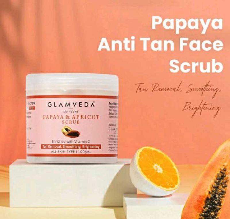 Papaya And Apricot Scrub &amp; Gifts Included