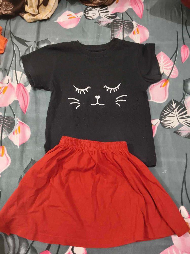 Girls Skirt &amp; Top Set