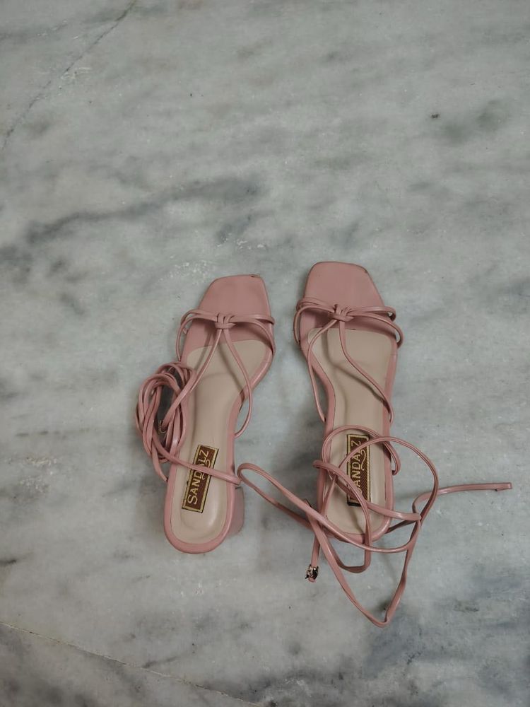 Pink Strappy Heels