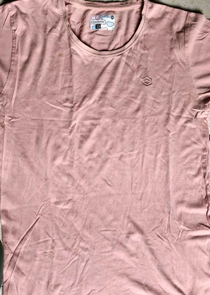 Checkers Pink T-Shirt - Size M