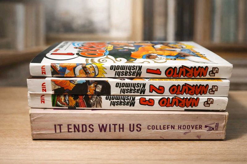 Naruto Vol 1–3 + It Ends With Us | Combo Sale