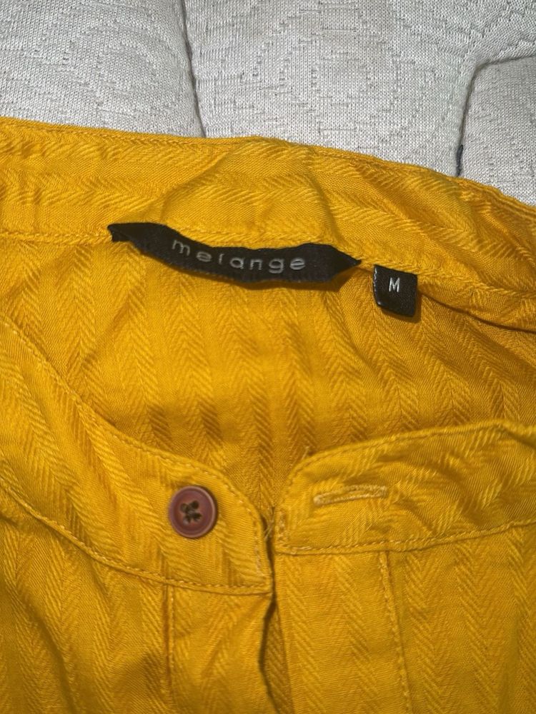 Mustard Melange Top