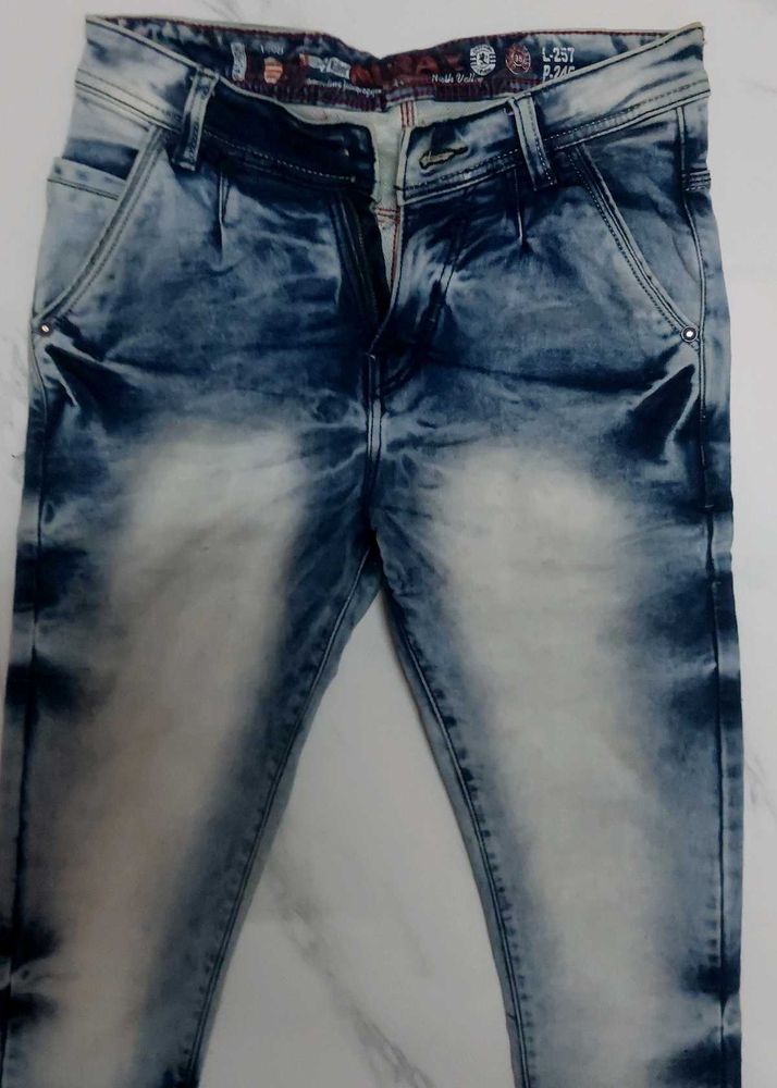 Acid Wash Denim Jeans
