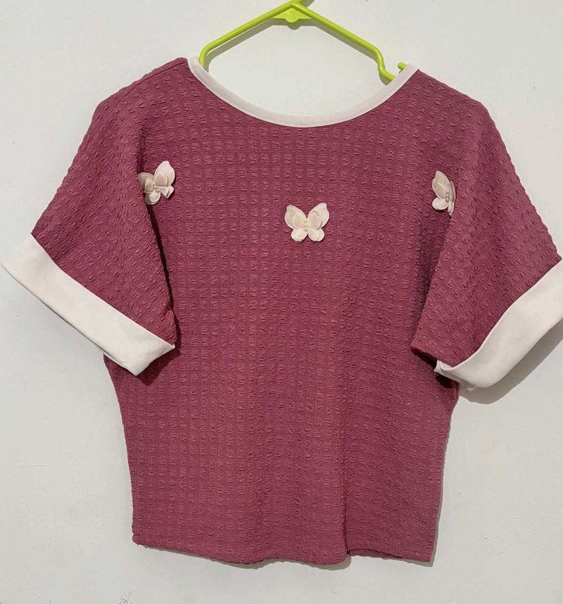 Women Extended Sleeves Butterfly Top