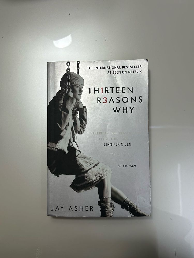 13 Reasons Why Novel. Book by Jay Asher
