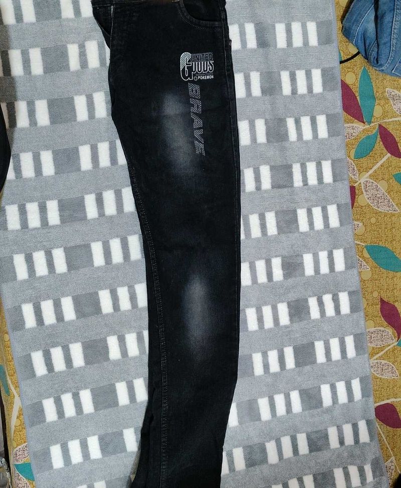 Old School Type Stylish Black Jeans